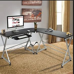 L-Shaped Gaming Computer Desk